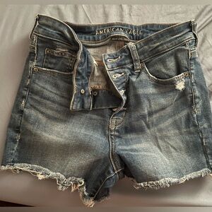 American Eagle Outfitters High Rise Shortie Jean Shorts. Women’s Size 10